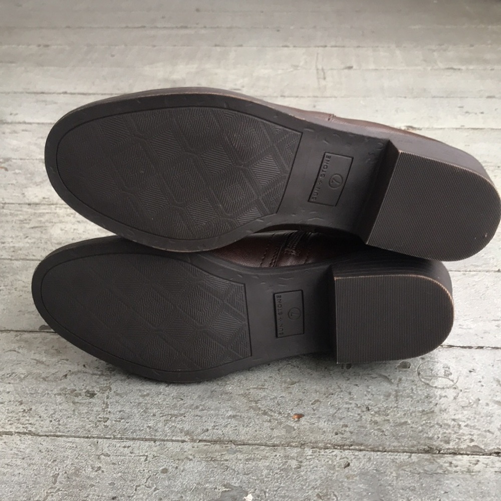 Sun + Stone Cadee Brown Basic Ankle Bootie Side Z… - image 6